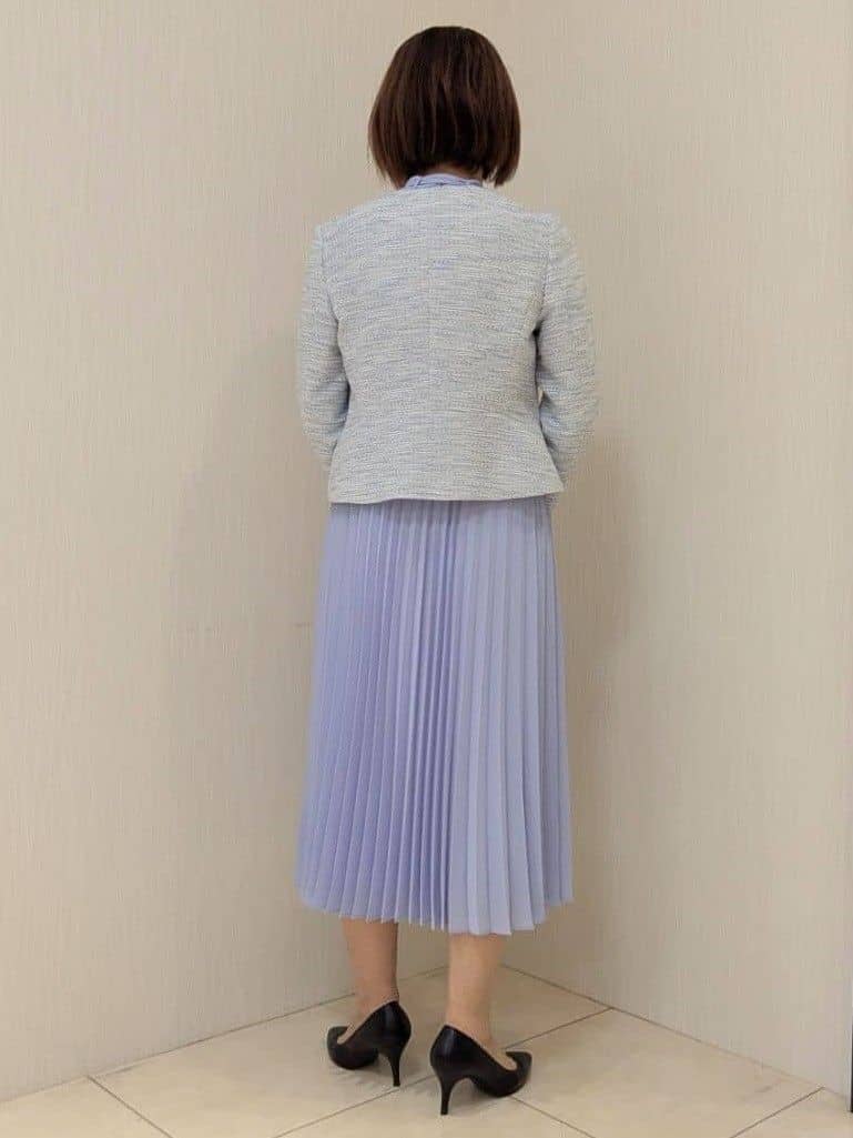 u-macoさんの「UNTITLED｜【きれいめ】ツイード ペプラムジャケット」を使ったコーディネート