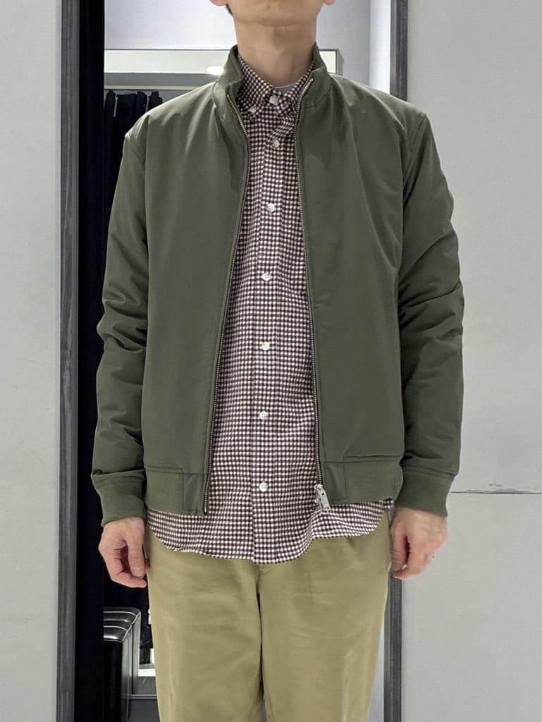 わいずみさんの「TAKEO KIKUCHI｜スタンドカラー ショート リブ ブルゾン」を使ったコーディネート