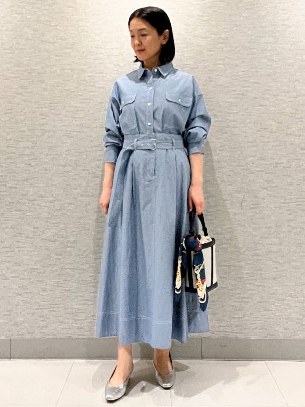 marikoさんの「Reflect｜【羽織にも◎】ダンガリーシャツ」を使ったコーディネート