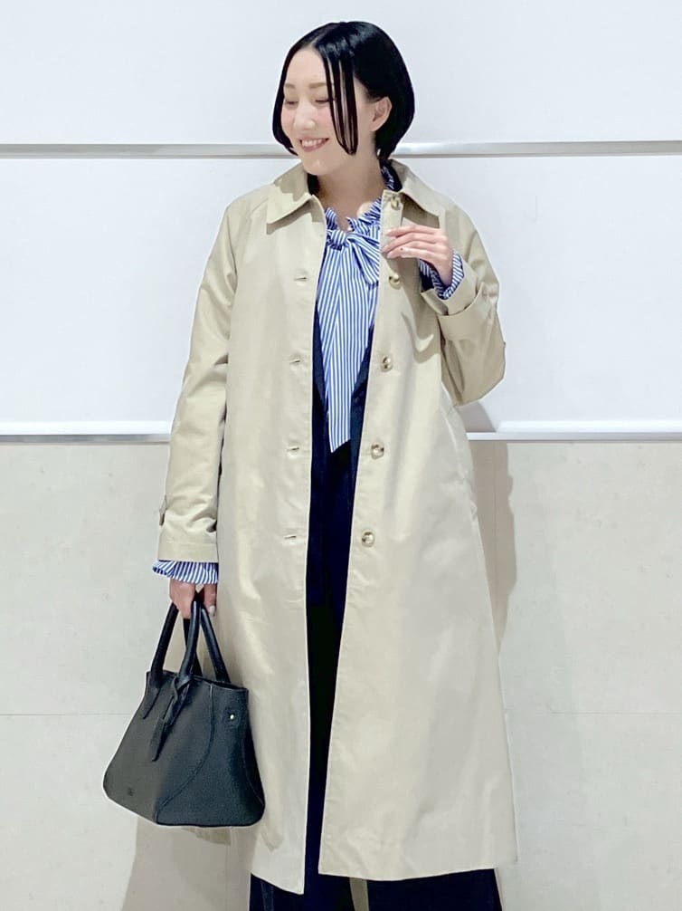 eriko さんの「Dessin｜シャンブレースプリングコート」を使ったコーディネート