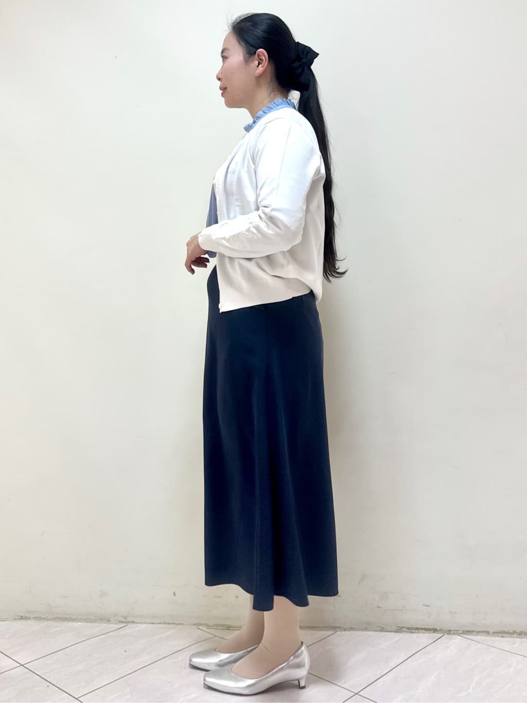 rincoさんの「Reflect｜レースデザインスリーブカーディガン」を使ったコーディネート