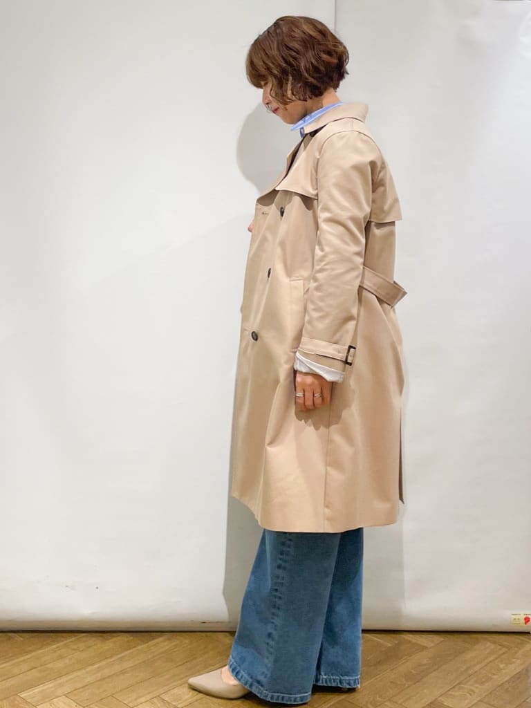 なかさんの「index｜撥水トレンチコート【洗濯機OK／花粉対応】《XS～3L》」を使ったコーディネート