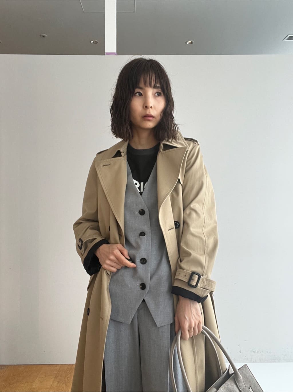 misaさんの「DRESSTERIOR｜◆【撥水/透湿素材】コットンギャバジントレンチコート」を使ったコーディネート