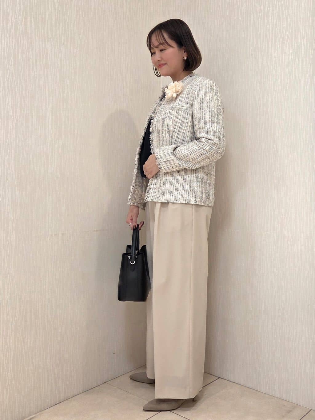 naokoさんの「UNTITLED｜【仕事着/スーツ】ファンシーツイード ジャケット」を使ったコーディネート