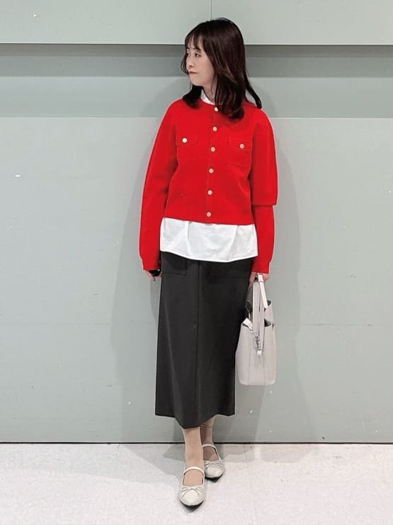makiさんの「UNTITLED｜◆【コットン100/洗える】シャーリングフリルネックブラウス」を使ったコーディネート
