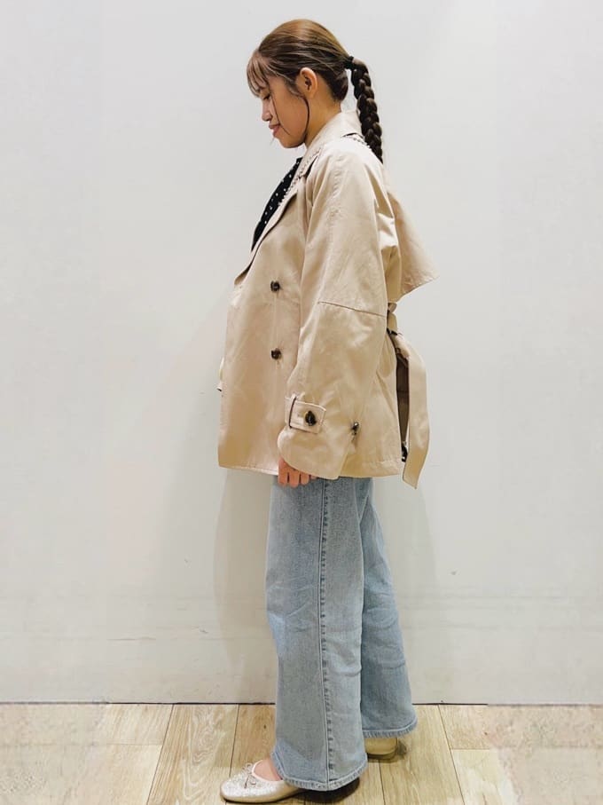 Ririさんの「index｜ミドルトレンチコート【洗濯機OK】」を使ったコーディネート