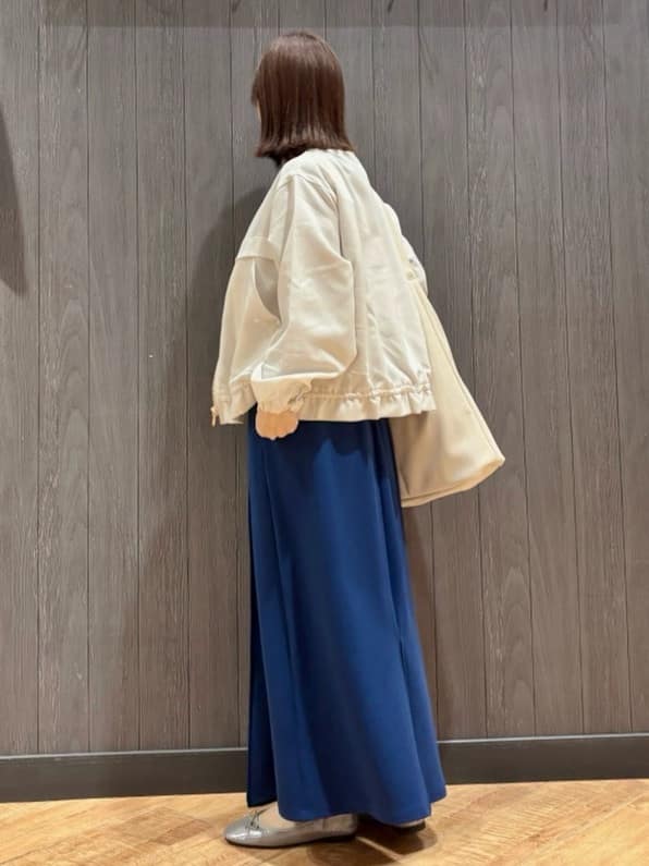 meiさんの「SHOO･LA･RUE｜【高レビュー/洗濯機可/S-LL】さらっと着られる 8分袖Ⅴネックニット」を使ったコーディネート