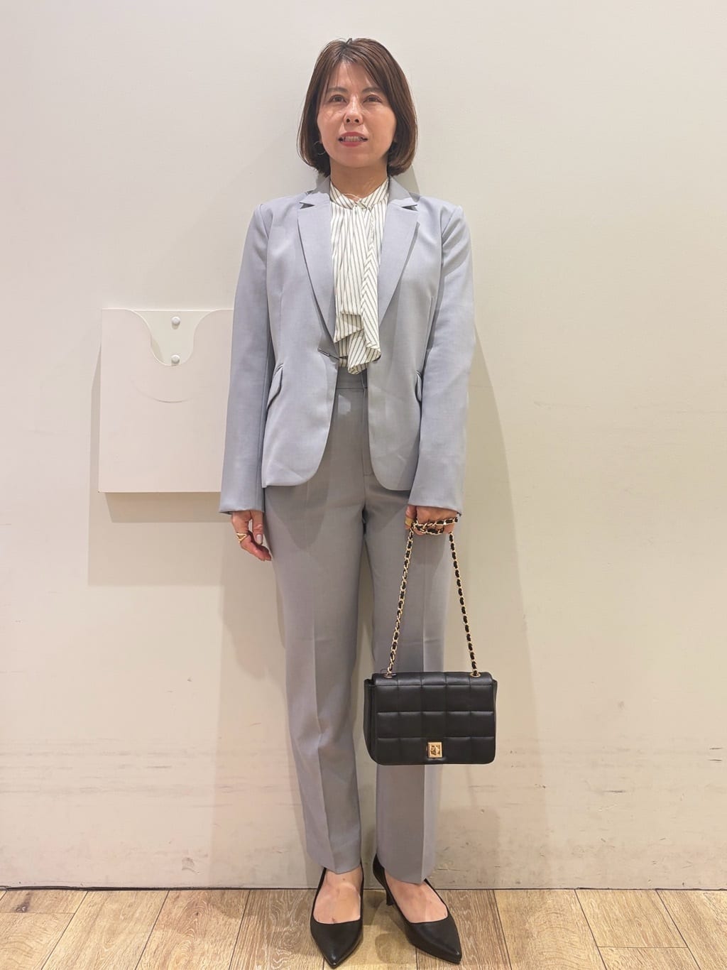 YUKOさんの「index｜ストレッチテーラードジャケット／セットアップ対応【洗濯機OK】」を使ったコーディネート
