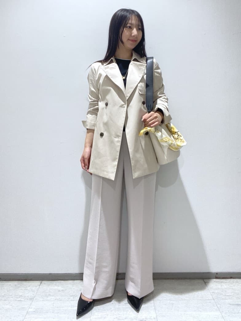 meiさんの「INDIVI｜【洗える／アンサンブル可能】シンプルデザインニット」を使ったコーディネート