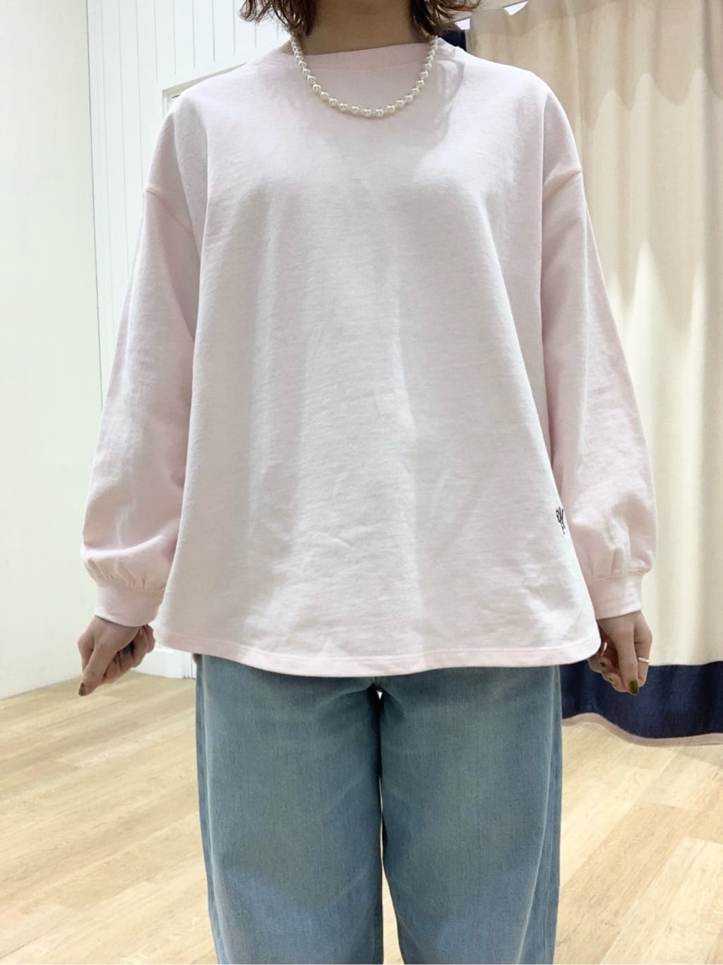 IMARIさんの「Dessin｜【360度可愛い・洗える】バックヘンリーカットソー」を使ったコーディネート