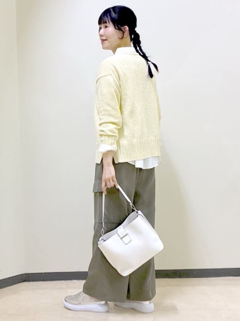  beni_gingerさんの「Reflect｜【レイヤードにおすすめ◎】ロング丈リラクシーニット」を使ったコーディネート