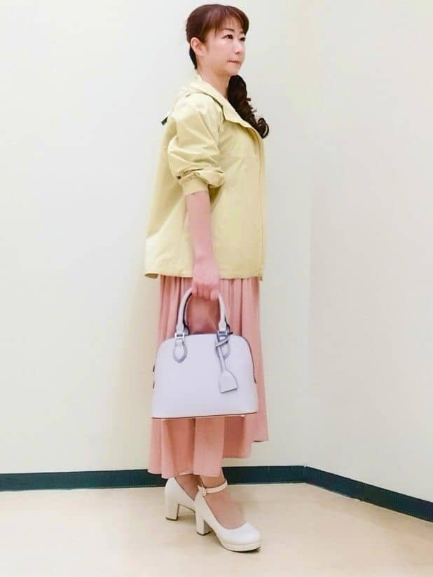 花さんの「Reflect｜【インナーにおすすめ◎】クルーネックストレッチリブトップス」を使ったコーディネート