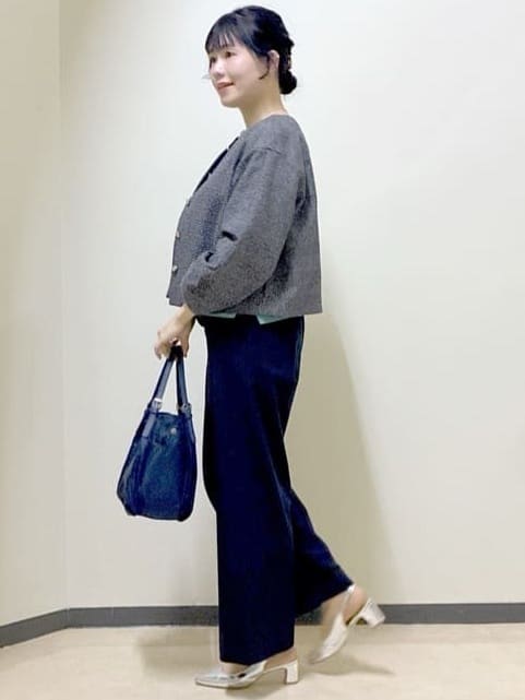  beni_gingerさんの「Reflect｜【選べる8色／スカートにもパンツにも◎】ウール混ボートネックニット」を使ったコーディネート