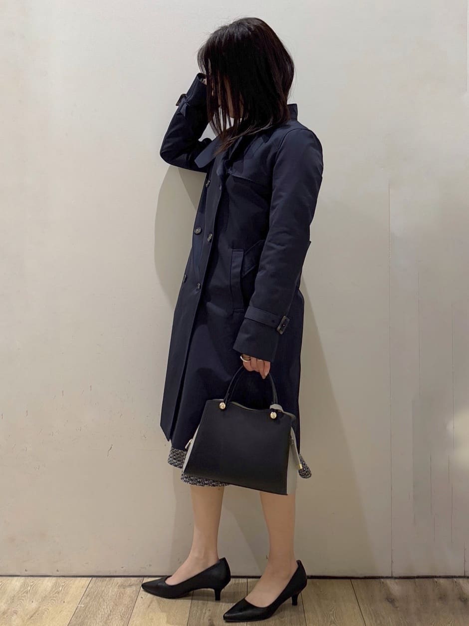 mameさんの「index｜撥水トレンチコート【洗濯機OK／花粉対応】《XS～3L》」を使ったコーディネート