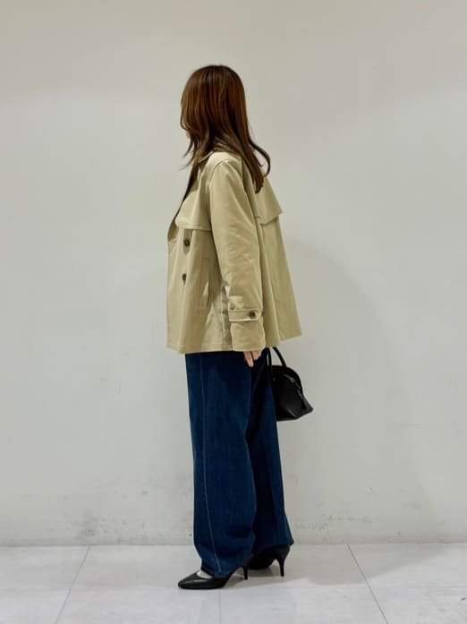 kyokaさんの「UNTITLED｜【グレー/ブルー/ジーンズ】ソフトワイドデニムパンツ」を使ったコーディネート