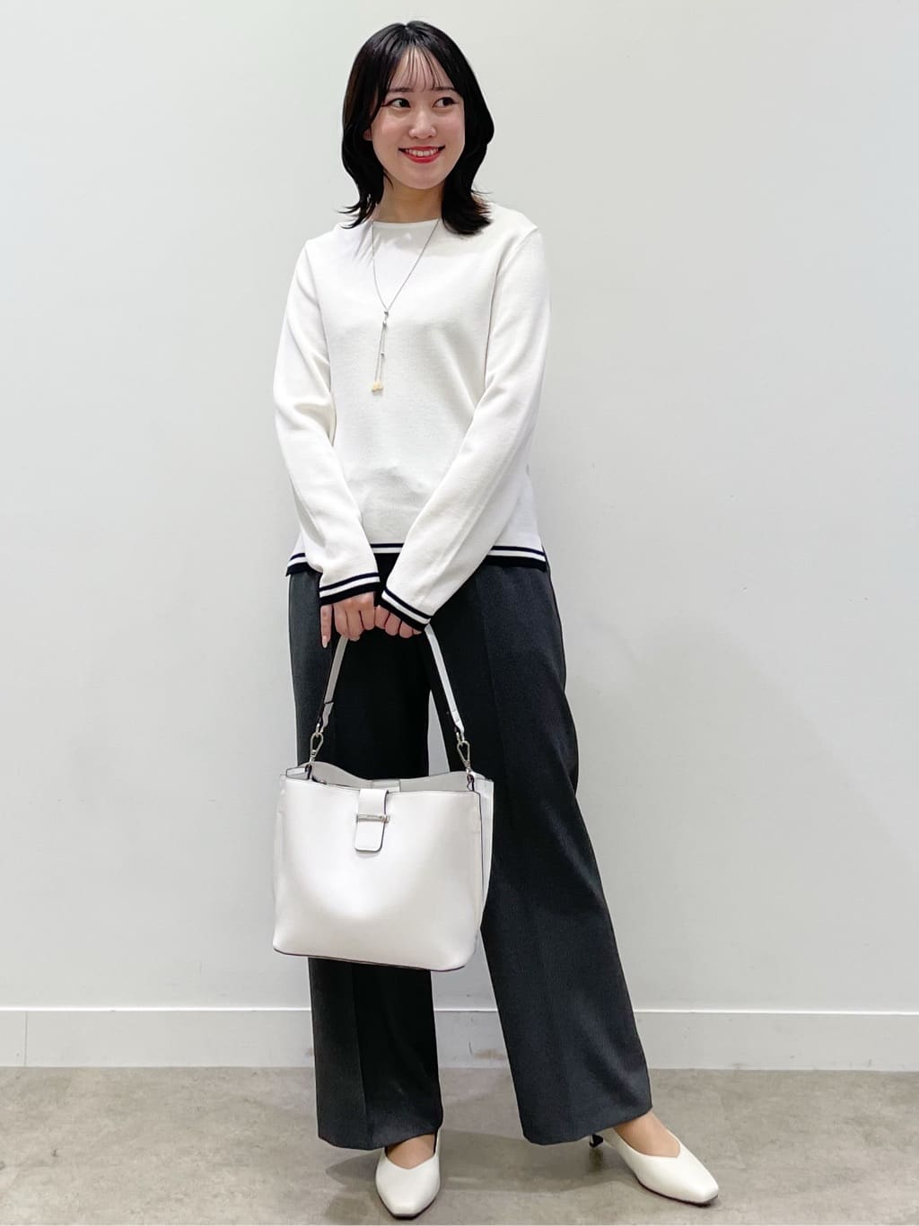 yukariさんの「Reflect｜【セットアップ可】ダブルジャカードニットプルオーバー」を使ったコーディネート