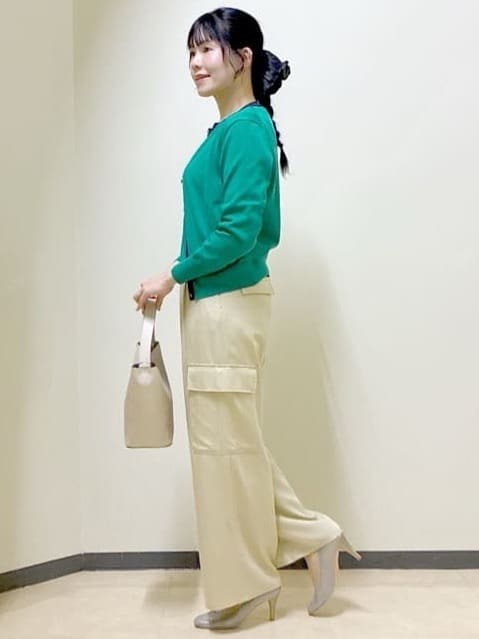  beni_gingerさんの「Reflect｜【アンサンブル可】バイカラーカーディガン」を使ったコーディネート