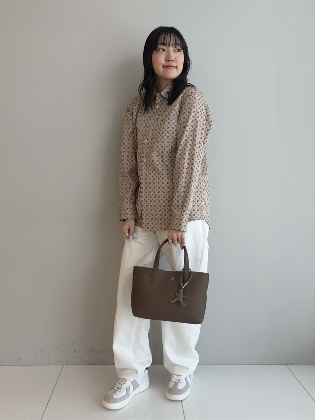 Akutagawaさんの「TAKEO KIKUCHI｜【BOWLER HAT LABEL】小紋ペイズリープリント 長袖シャツ」を使ったコーディネート