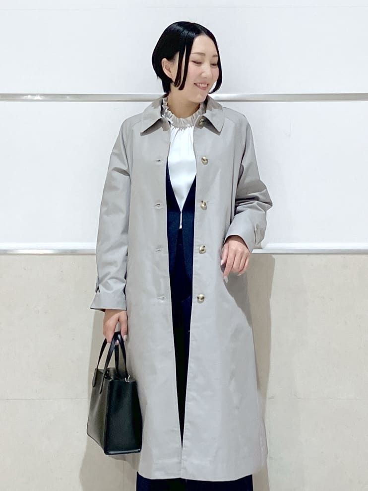 eriko さんの「Dessin｜シャンブレースプリングコート」を使ったコーディネート