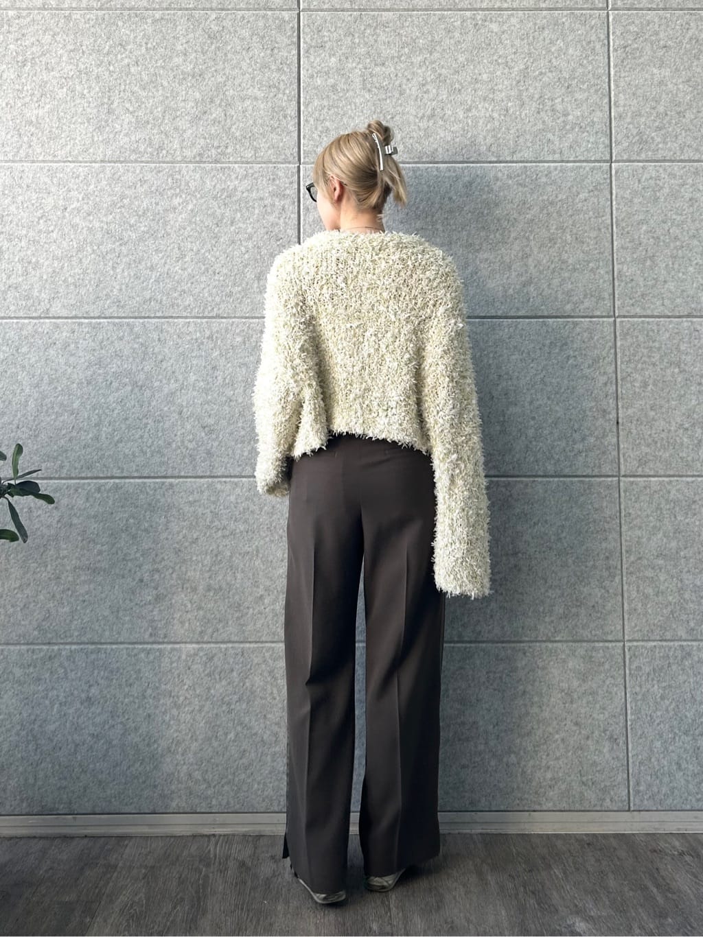 honoka Aさんの「CODE A｜fancy yarn cardigan」を使ったコーディネート