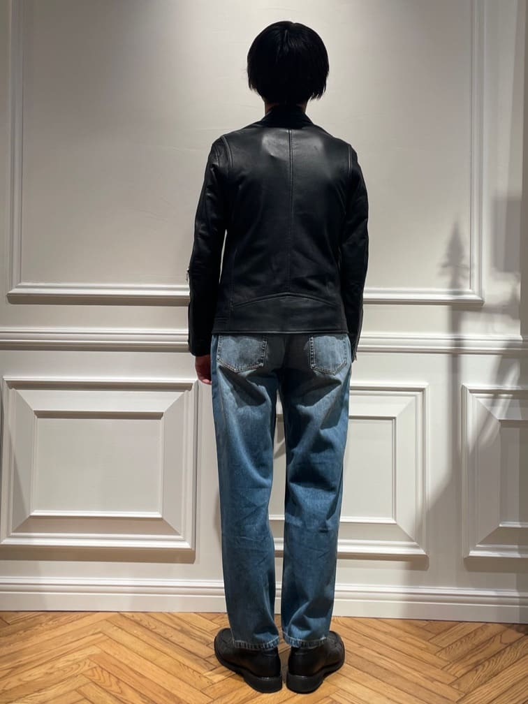 橋本さんの「DRESSTERIOR｜◆【本革】レザーライダースジャケット」を使ったコーディネート