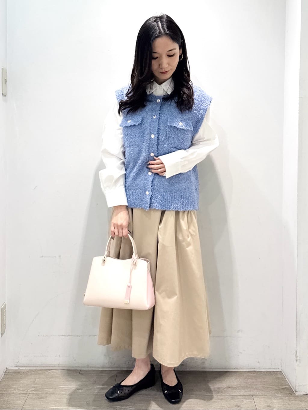 yuicciさんの「OPAQUE.CLIP｜襟チュールシャツ【洗濯機OK】」を使ったコーディネート