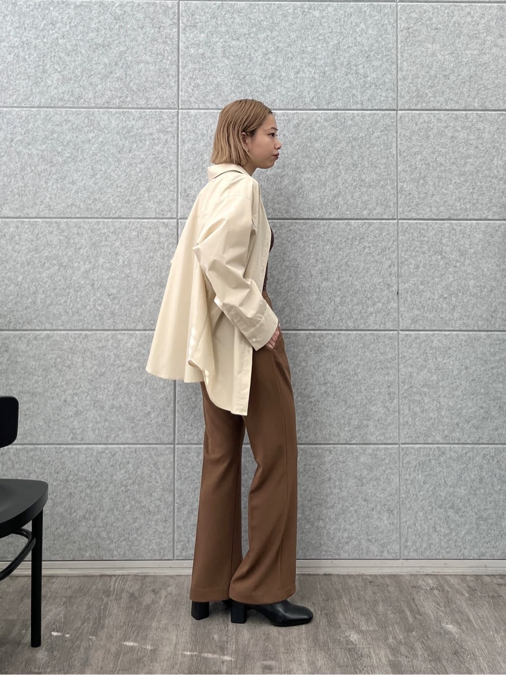 Harukaさんの「INDIVI｜Timeless｜ビッグポケットフォルムシャツ【接触冷感】」を使ったコーディネート