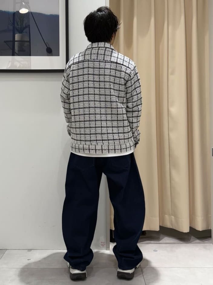 はさんの「THE SHOP TK｜【カジュアルに上品さをプラス】変わり織ツイードブルゾン　洗濯機OK」を使ったコーディネート