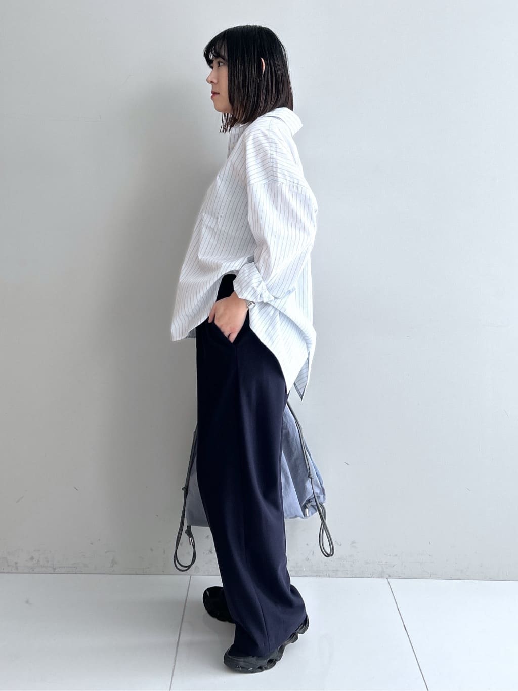 Hirokaさんの「Dessin｜【洗える】バックボタンオーバーシャツ」を使ったコーディネート