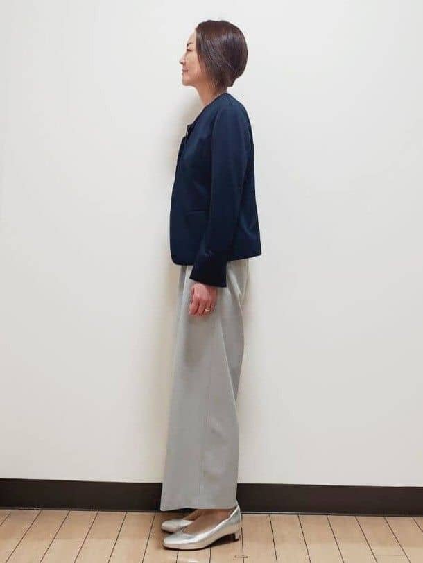 yuuさんの「Reflect｜【SS-4Lサイズ／UVカット／接触冷感】匠ジャケット／ノーカラー」を使ったコーディネート