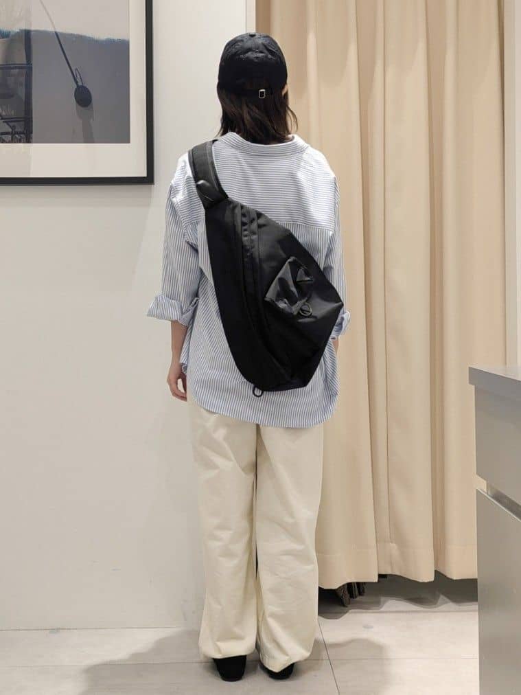 なめさんの「THE SHOP TK｜【POLO BCS 別注】ストライプOXシャツ」を使ったコーディネート