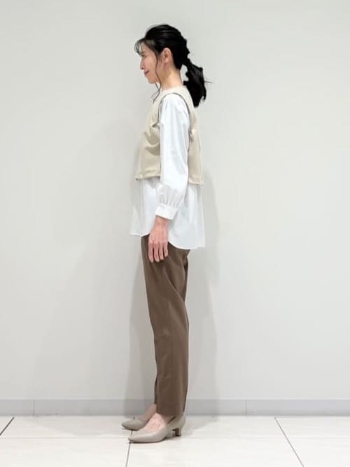 kayoさんの「INDIVI｜【洗える／UVケア】レイヤード風デザイントップス」を使ったコーディネート