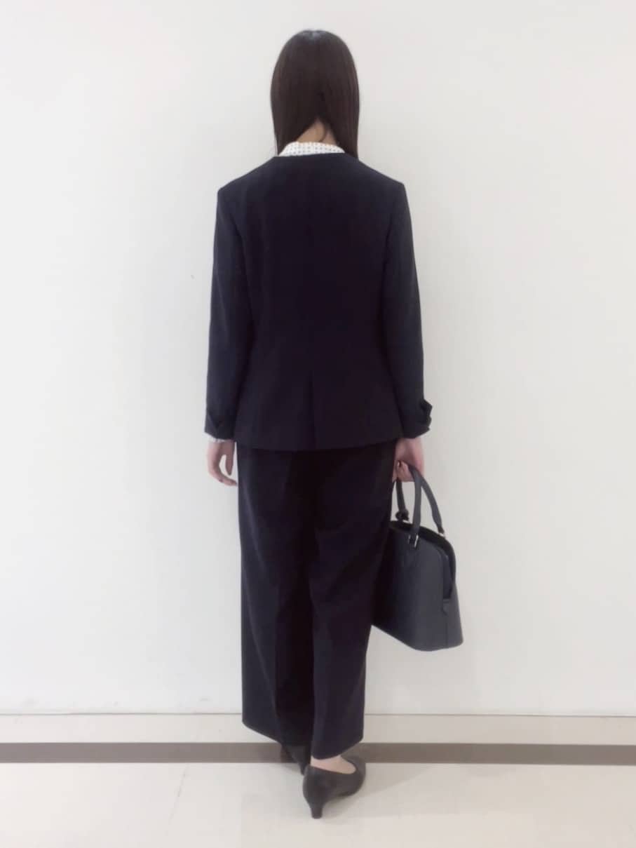 yukaさんの「Reflect｜【SS-4Lサイズ／通勤／セットアップ可】ノーカラージャケット」を使ったコーディネート