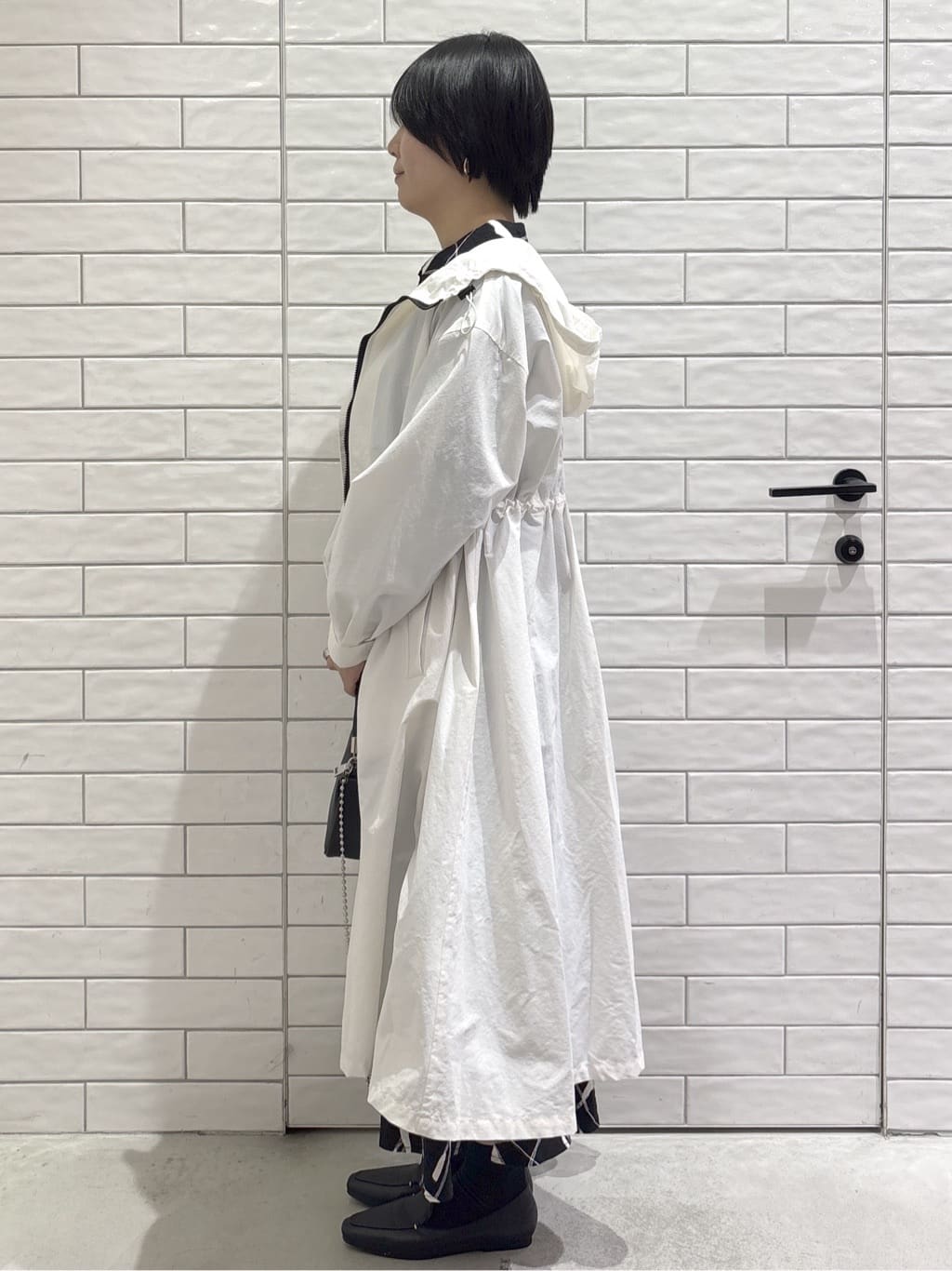 ayumiさんの「OPAQUE.CLIP｜撥水フードZIPロングコート【洗濯機OK】」を使ったコーディネート