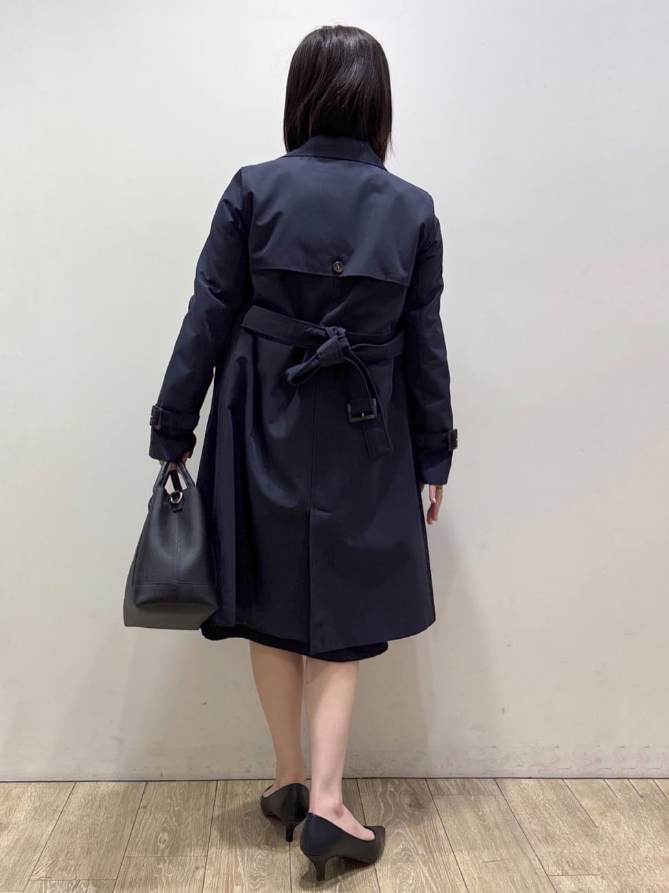 mameさんの「index｜撥水トレンチコート【洗濯機OK／花粉対応】《XS～3L》」を使ったコーディネート