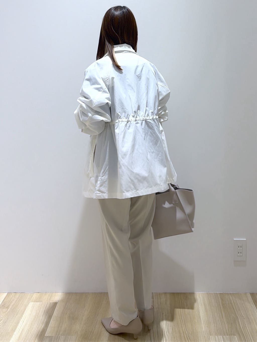 えりさんの「OPAQUE.CLIP｜撥水スタンドZIPブルゾン【洗濯機OK／UVケア／花粉対応】」を使ったコーディネート
