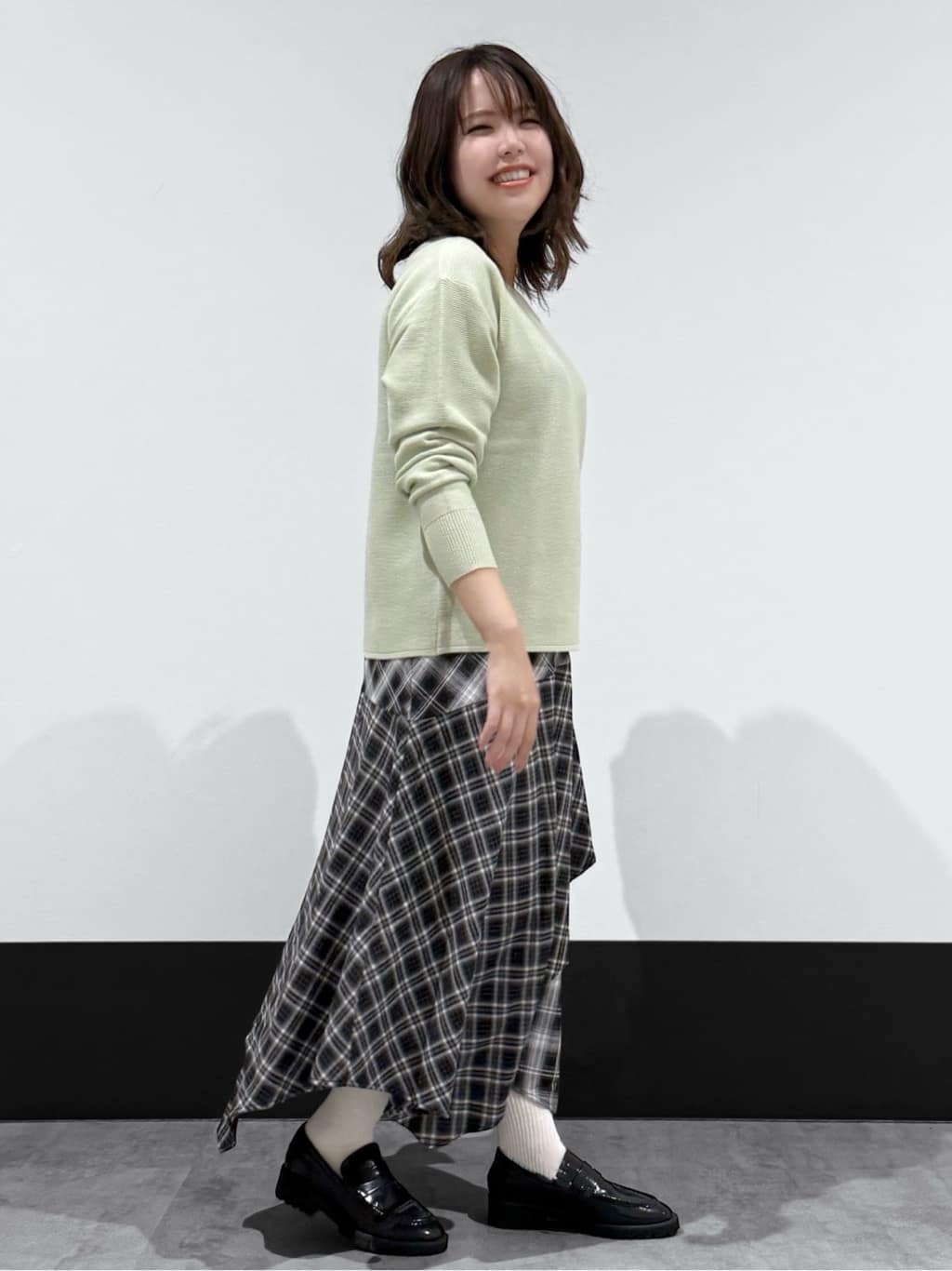 macchaさんの「THE SHOP TK｜【S-XLサイズ/選べる6色】どこから見ても美しい ガーターニット/洗濯機OK」を使ったコーディネート