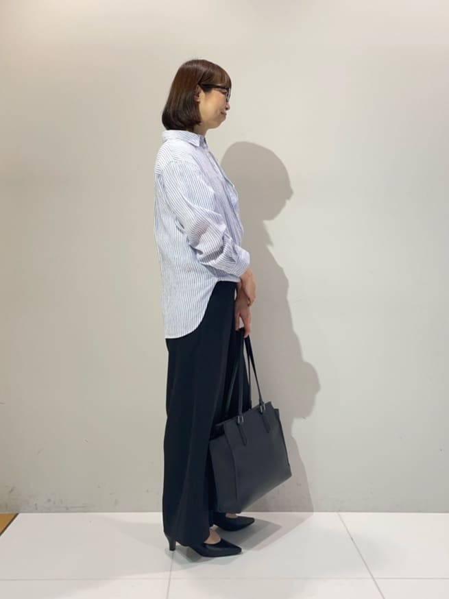 murayamaさんの「INDIVI｜【接触冷感／2WAY】カシュクールリネンシャツ」を使ったコーディネート