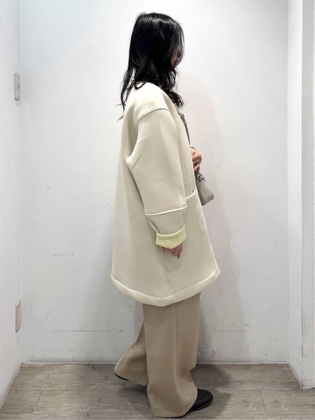 yuicciさんの「OPAQUE.CLIP｜リバーシブル配色ノーカラーコート【洗濯機OK】」を使ったコーディネート