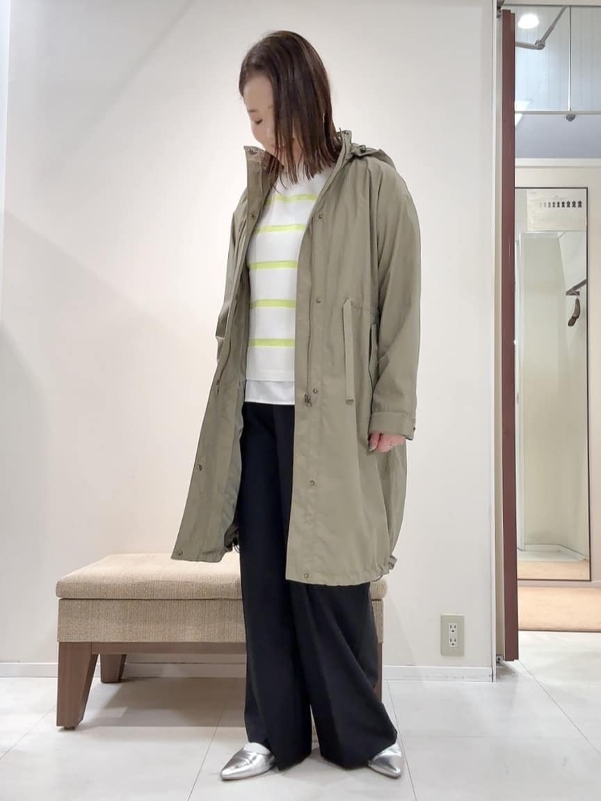 YUIさんの「UNTITLED｜◆【2WAY/洗える/はっ水】グログランモッズコート」を使ったコーディネート