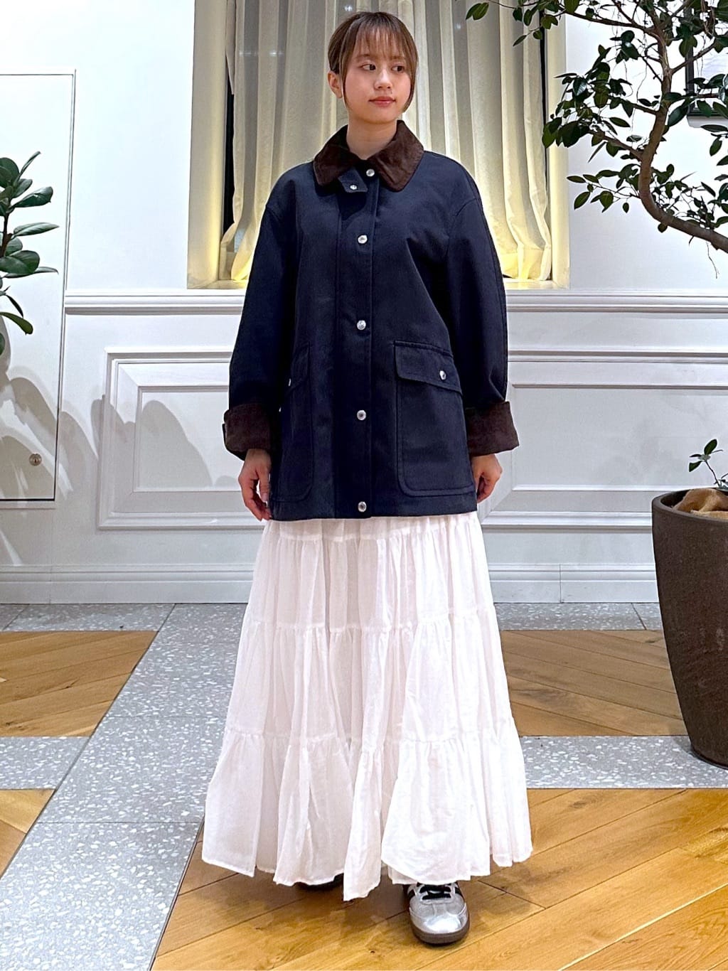 なべこさんの「DRESSTERIOR｜【ウォッシャブル】スプリング ハンティングジャケット」を使ったコーディネート