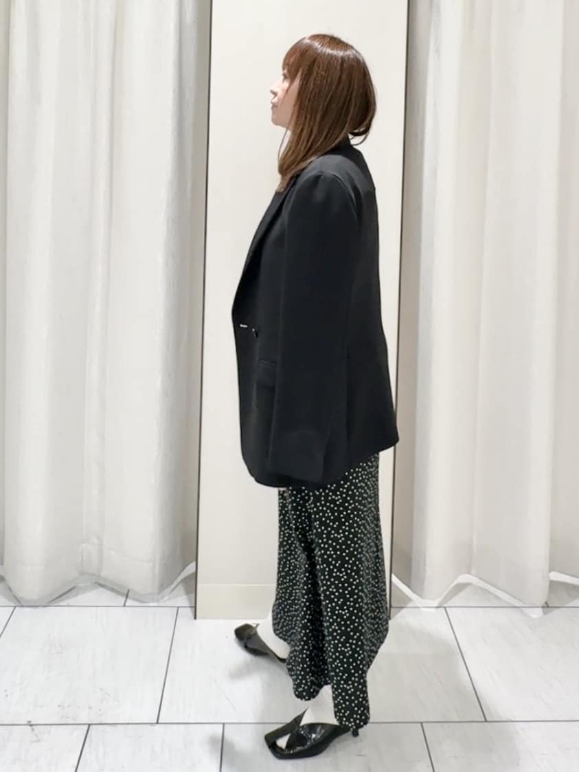 ʏᴜᴋɪᴋᴏさんの「UNTITLED｜◆【洗える/ストレッチ性】ダブルブレストジャケット」を使ったコーディネート
