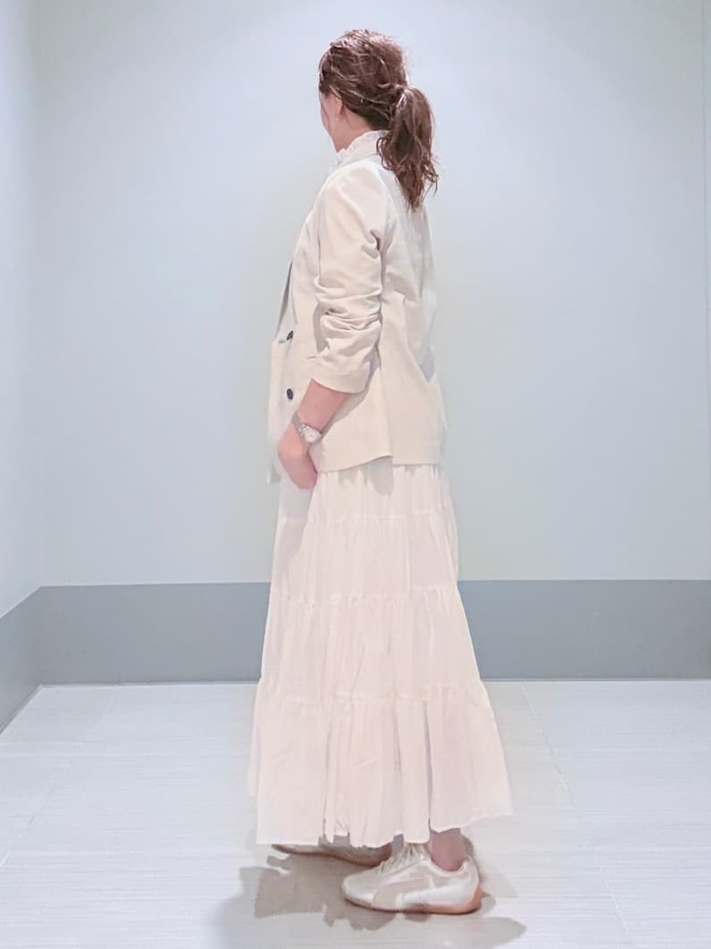 Yamaさんの「DRESSTERIOR｜【セットアップ可/吸水速乾/ウォッシャブル】リネンブレンドオックスダブルジャケット」を使ったコーディネート