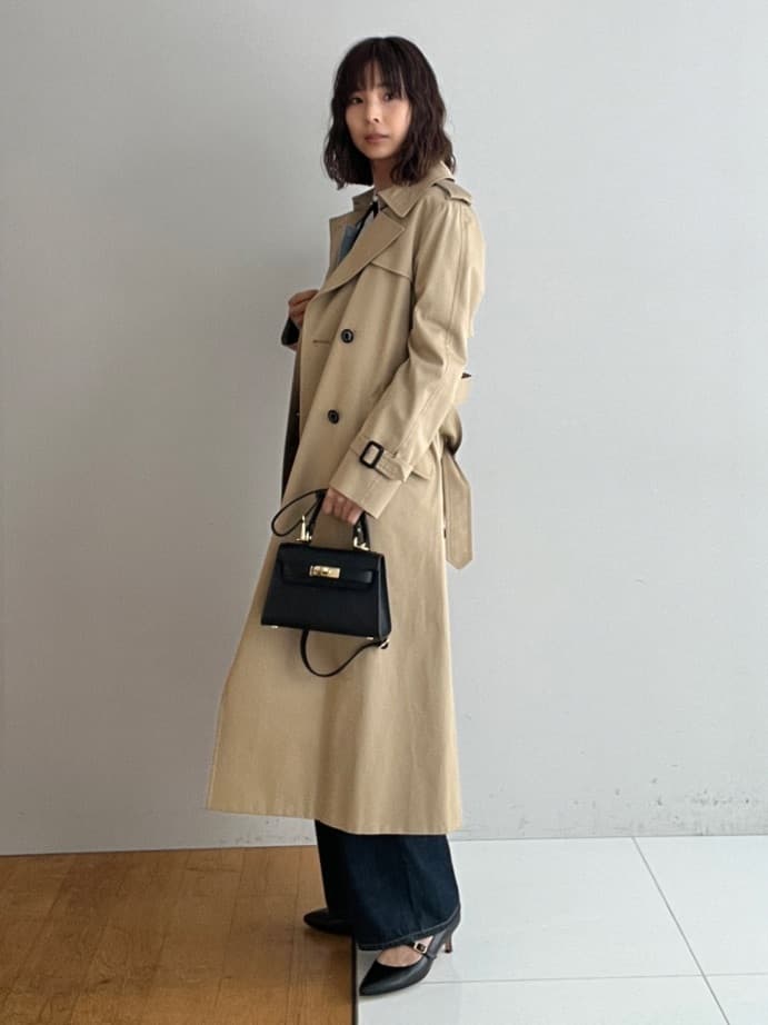 misaさんの「DRESSTERIOR｜◆【撥水/透湿素材】コットンギャバジントレンチコート」を使ったコーディネート