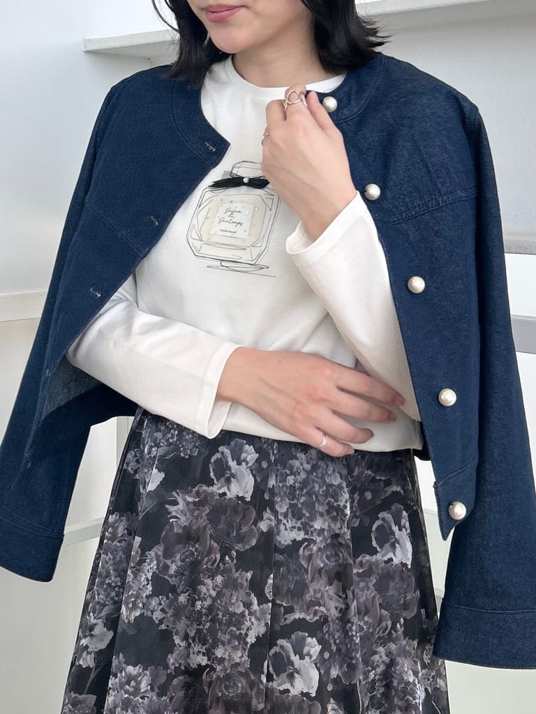 shinoさんの「Couture brooch｜【洗える・通勤】Springオーガンフルールスカート」を使ったコーディネート