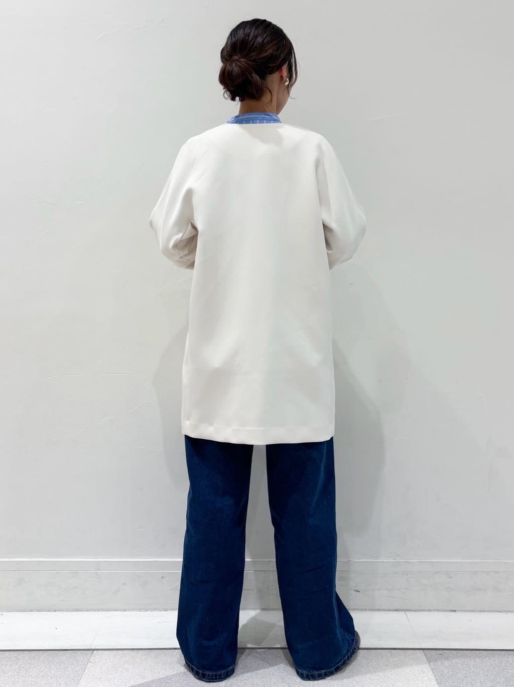 ちえさんの「OPAQUE.CLIP｜フォルムスリーブミドルコート【洗濯機OK】」を使ったコーディネート