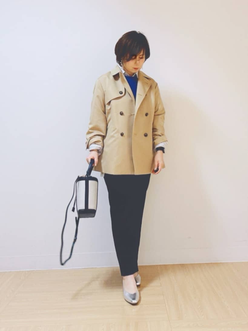 マキコさんの「Reflect｜【オン・オフ着回しやすい◎】ダブルブレストジャケット」を使ったコーディネート