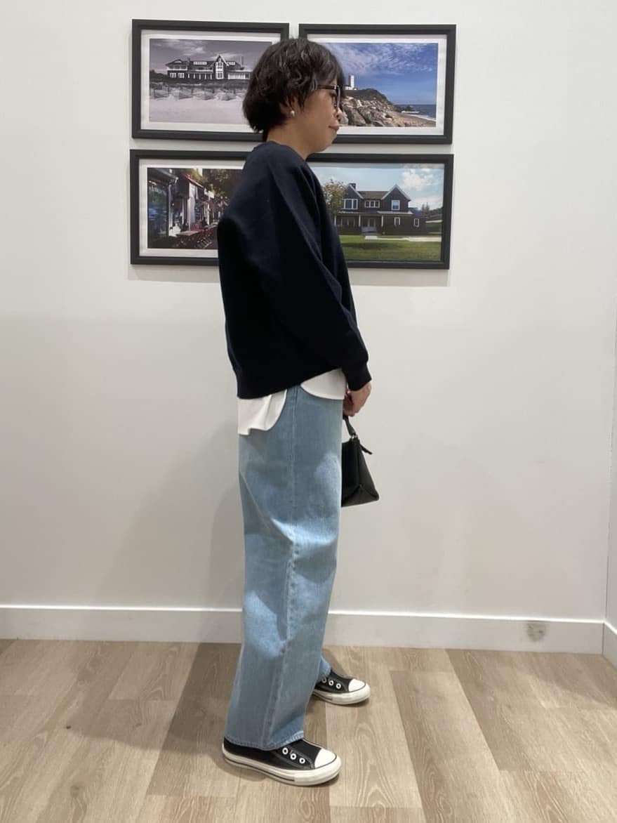 Naoさんの「Dessin｜【洗える】スウェットライクニット」を使ったコーディネート