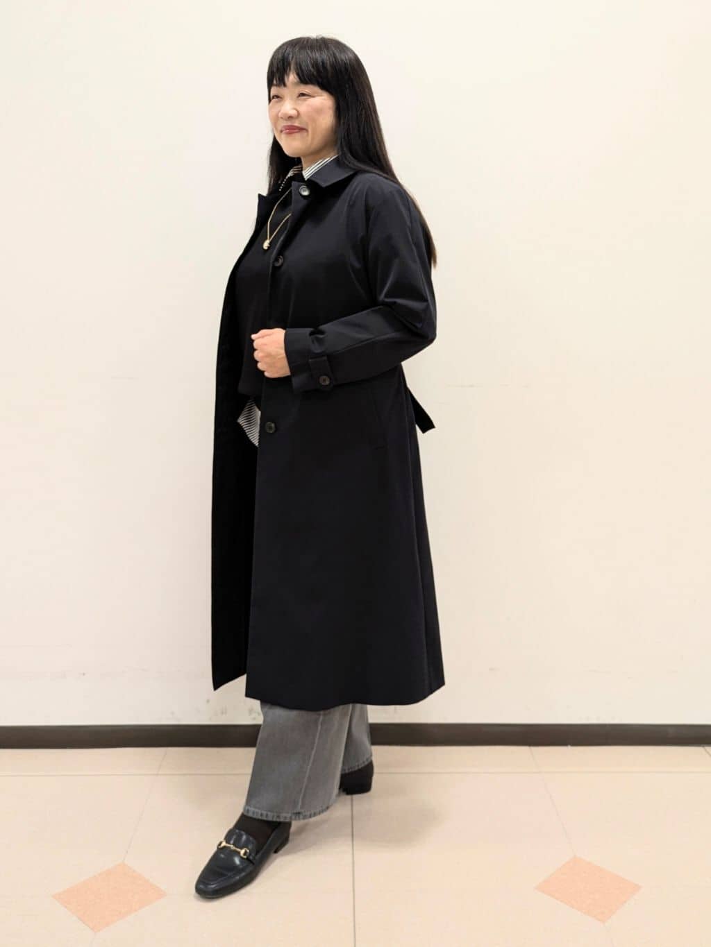 ともさんの「UNTITLED｜◆【はっ水/洗える】タスランステンカラーコート」を使ったコーディネート