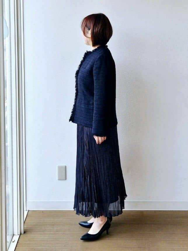 やじまさんの「UNTITLED｜【仕事着/スーツ】ファンシーツイード ジャケット」を使ったコーディネート
